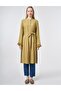 Lace-Up Collar Gofreli Tunic in Fat Green - 3