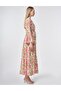 Watercolor Effect Viscose Dress Matcha Green - 6