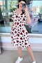 V-Neck Gipeli Viscose Dress 6Y024