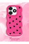Tecno Spark 20C Compatible Shockproof Simple Red Silicone Phone Case Heart Pattern - 2