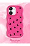 Poco C65 Compatible Shockproof Simple Red Silicone Phone Case Heart Pattern - 2