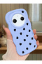 Redmi A3 Pro Compatible Shockproof Simple Blue Silicone Phone Case Heart Pattern
