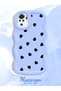 Redmi Note 10 4g Compatible Anti-Knock Simple Blue Silicone Phone Case Heart Pattern - 2
