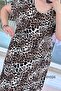 V-Neck Gipeli Viscose Dress 6Y024 - 3