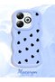 Infinix Hot 40I Compatible Shockproof Simple Blue Silicone Phone Case Heart Pattern - 2