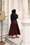 Pleat Detailed Belted Skirt - 5