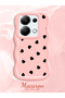 Poco M6 Pro 4g Compatible Shockproof Simple Pink Silicone Phone Case Heart Pattern - 2