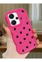 Redmi Note 13 Pro Plus 5g Compatible Shockproof Simple Red Silicone Phone Case Heart Pattern