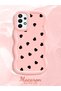Samsung Galaxy A73 Compatible Shockproof Simple Pink Silicone Phone Case Heart Pattern - 2