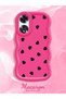 Oppo A60 Compatible Shockproof Simple Red Silicone Phone Case Heart Pattern - 2