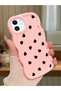 حافظة هاتف من السيليكون الوردي البسيط المقاوم للصدمات متوافقة مع هاتف iPhone 11 بنمط قلب