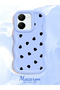 Vivo Y36 5g Compatible Shockproof Simple Blue Silicone Phone Case Heart Pattern - 2
