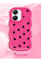 Poco X7 Pro Compatible Shockproof Simple Red Silicone Phone Case Heart Pattern - 2