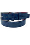 Navy Blue Patent Leather Children's Boy's Faux Leather Flat Model 3 cm Garson Classic Belt // Xd-G95-St