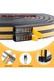 SOJITAS 78Ft Weather Stripping for Doors and Windows, Insulation Tape, Sealing Gaskets Windproof Sea - 4