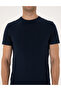 Navy Blue Slim Fit Crew Neck T-Shirt 50312299-Vr033 - 6