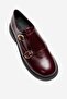 Evelyn Women's Genuine Leather Loafer Claret Red - 5