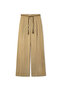 Wide Leg Trousers with Tassel Belt - 3