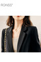 Women's Casual Business Blazer Fashion Casual Solid Color Office Coat Classic Lapel Button Open Plac - 4