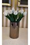 Bronze 20 cm Mirrored Vase - Round (Cylinder) Vase - 3