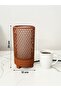 مصباح ليلي على شكل أسطوانة بنمط قرص العسل بلون القرميد - 3