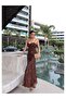 Eh Collection Strap Flower Embroidered Tulle Dress - 6