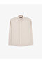 Beige Linen Blend Regular Fit Striped Short Sleeve Shirt 50325330-Vr011 - 6