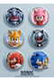 Sonic the Hedgehog 3 Action Figures Set 6Pcs Toy Playset Collectible Movie Character Models for Kids - 8
