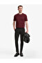 Burgundy Regular Fit 100% Cotton Crew Neck Basic T-Shirt 50325299-Vr014 - 4