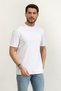 Crew Neck Short Sleeve Small Patched Cotton of Modal Men's White T-Shirt M6Gi21K3053-G011 - 2