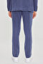 Men's Blue Slim Fit Mono Collar Tie-Waist Flexible Suit with Pocket - 8