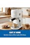 Panache Series Espresso Maker, White, 1L Water Tank, 20-Bar Pressure, Integrated Milk Frothing - 4
