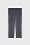 Men's Anthracite Slim Fit Slim Fit Swallow Neck Check Flap Pocket Stretchy Suit - 8