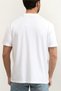 Crew Neck Short Sleeve Small Patched Cotton of Modal Men's White T-Shirt M6Gi21K3053-G011 - 4