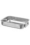 Koncis Metal Oven Dish, Stainless Steel Vontestore 26X20 cm Oven-Bbq Frying Dish