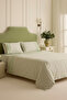 Rosal Embroidered Double Duvet Cover Set Sage Green