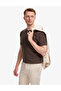 Dark Brown Regular Fit Crew Neck T-Shirt 50327857-Vr084 - 3