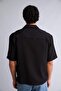 Boxy Fit Apaş Collar Crinkle Fabric Short Sleeve Shirt H2591Ax26Sm - 5