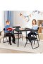 5-Piece Foldable Kids Table & Chairs Set - 36 in Activity Table with Storage & Upholstered Se - 6