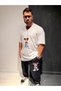 Plus Size V-Neck White Mickey Mouse Printed 100% Cotton Short Sleeve T-Shirt - 2