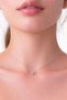 Minimal Steel Necklace with Double Heart Figure – Elegant Women's Necklace with Stones