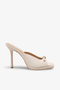 Juliana Women's Heeled Slippers - Beige Nubuck