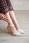 Women's Beirut Lace Heeled Shoes - Tan - 4