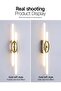 LED wall light (100CM, gold, 3000K warm light)modern living room wall light with transparen - 3
