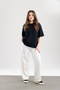Women's Oysho Oversize Crew Neck T-Shirt - 5