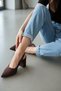 Sahara Brown Suede (8 cm Heel) Daily Use Heeled Shoes - 4