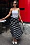 Black Polka Dot Asymmetrical Women's Skirt Mg2785 - 6