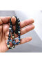 Sodalite Natural Stone Sphere Cut Black Emission Special 3-Piece Tassel Rosary - 2