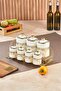 Marvella 7-Piece Porcelain Spice Jar Set with Stand Ckr3780 - 2