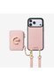 Compatible - iPhone 17 Pro Compatible Magsafe Enabled Pu Leather Design Case - by Bero Lina Pink - 2